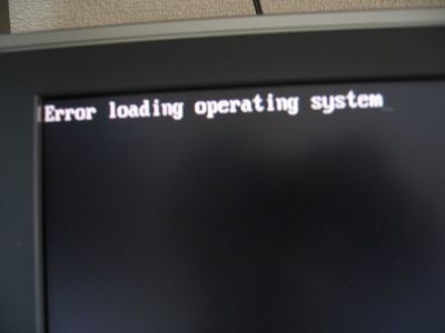 fix Error Loading Operating System