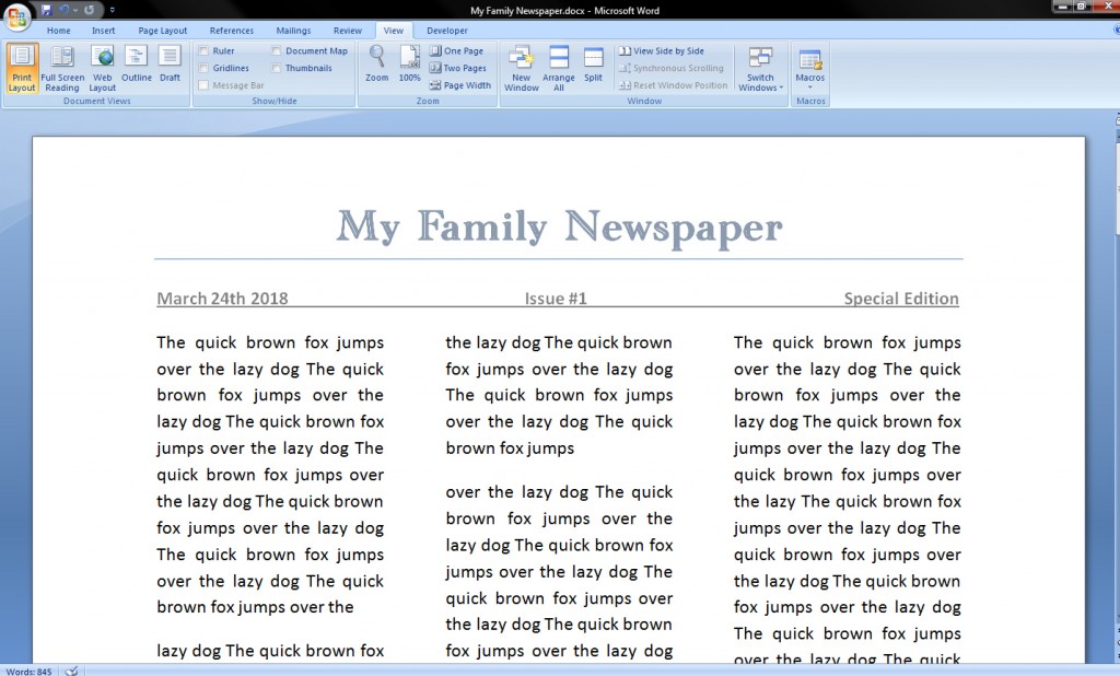 How To Make A Newspaper On Microsoft Word Tech FAQ