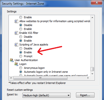 how to enable java in mozilla firefox browser